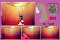 Photo booth with template